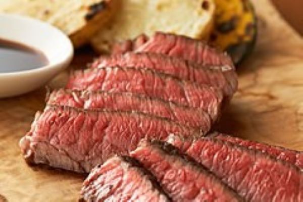Seasonally aged Wagyu beef and oden