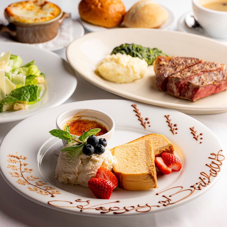 [Weekday Lunch] USDA Prime Grade Sirloin Steak Main Course + Anniversary Specification