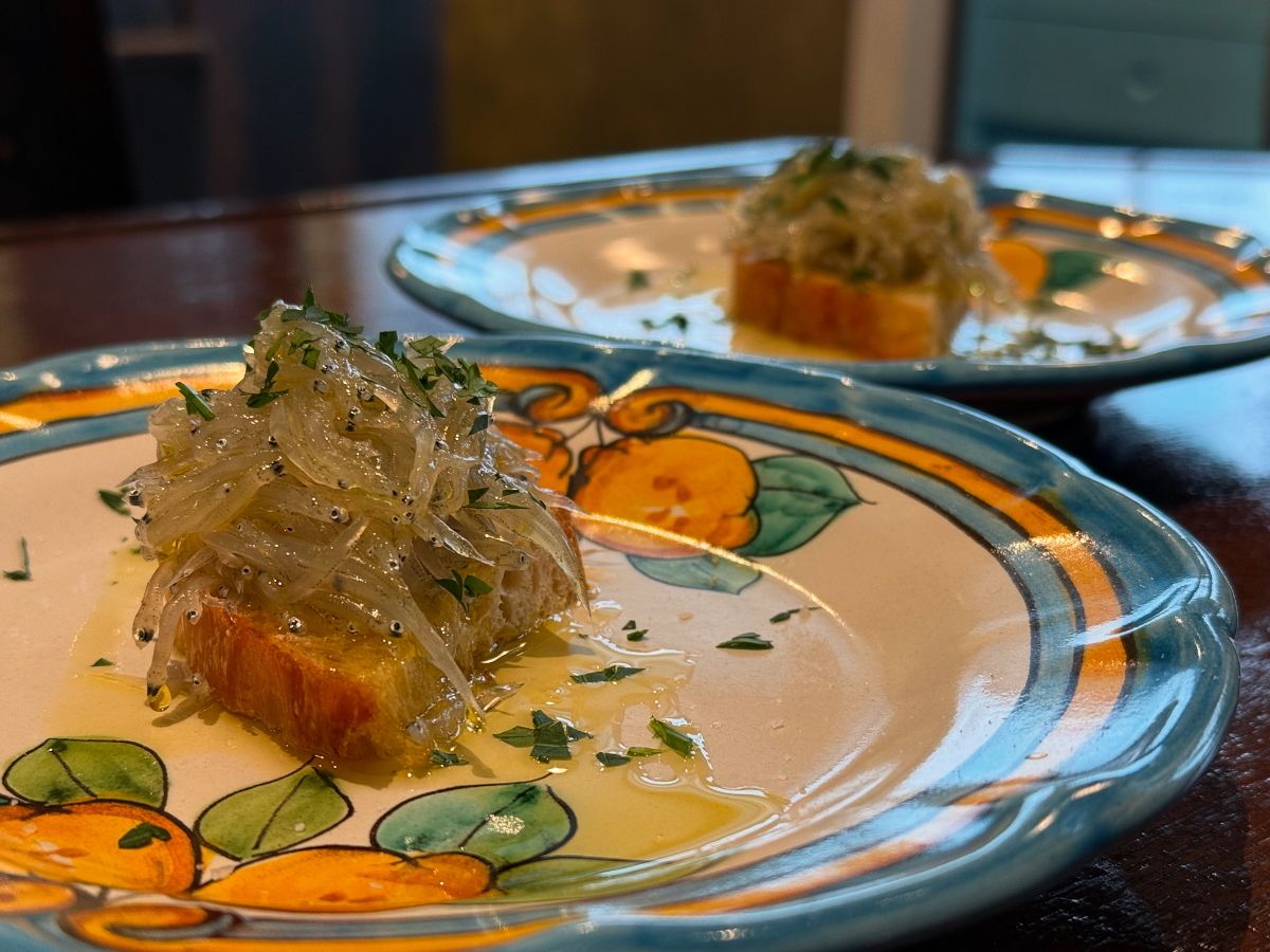 Suruga Bay Raw Whitebait Bruschetta (2 pieces) *Limited quantity