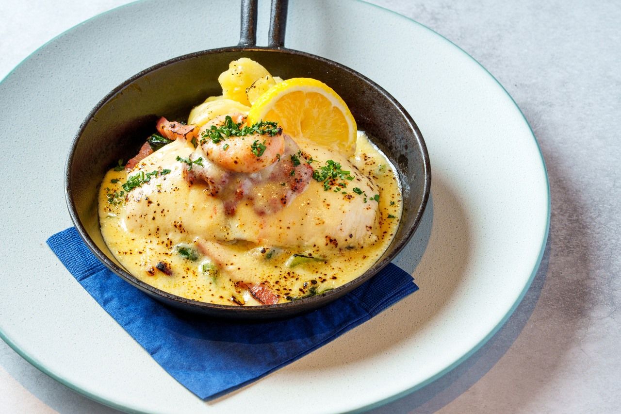 "Fish Dish"  with all you can drink beverages