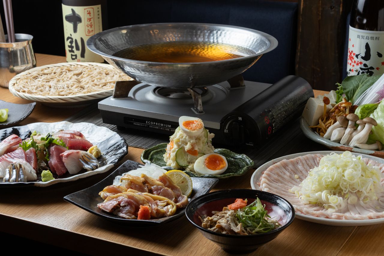 《こたつ席優先》◇季節野菜と黒豚出汁しゃぶコース【2時間飲み放題付】