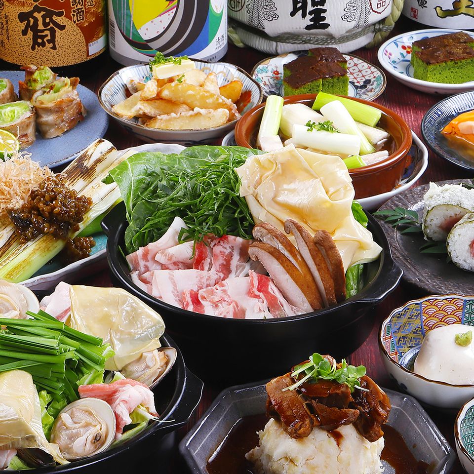 【鍋あり】京湯葉聚楽第酒粕鍋＆京鴨が楽しめる飲み会にぴったりのコース★飲み放題付き5,500円