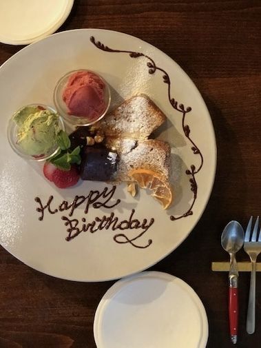 【誕生日•記念日】メッセージ付きデザートプレート