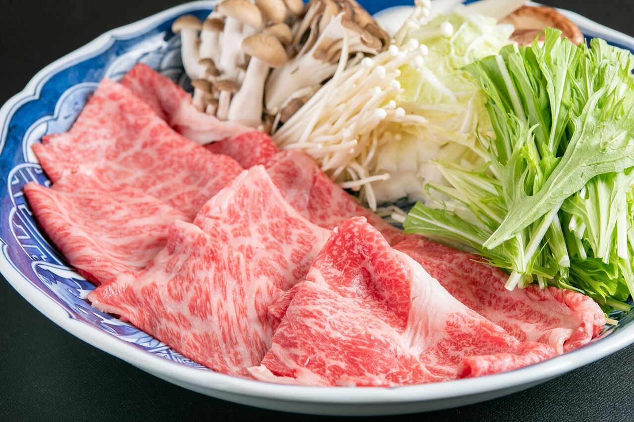 黒毛和牛の牛鍋