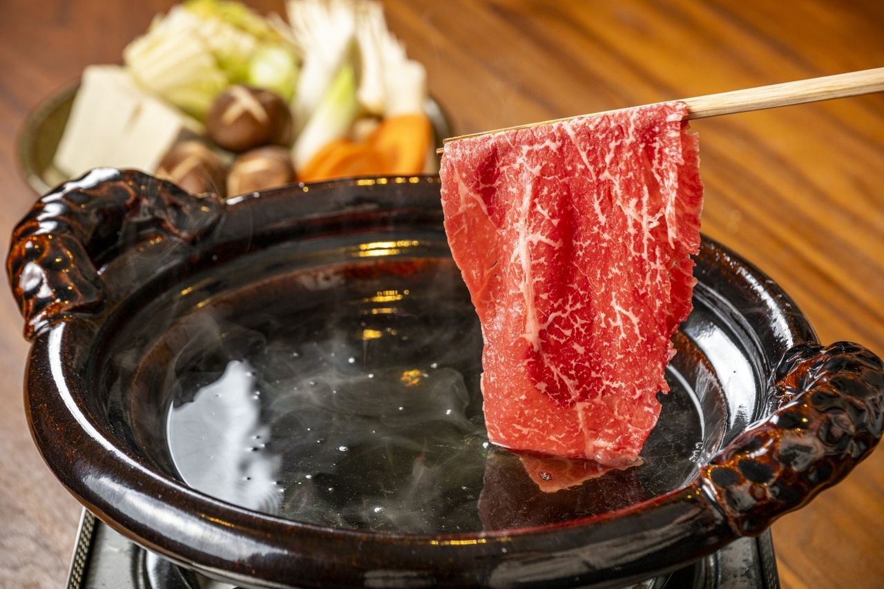 黒毛和牛のしゃぶしゃぶ鍋
