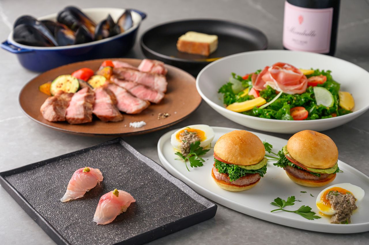 【Princess＋乾杯スパークリングワイン】定番のフュージョン料理を存分に楽しめるフルコース＋乾杯スパークリングワインを1杯サービス