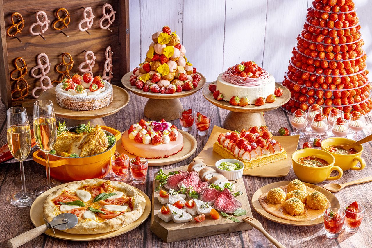 【3月1日～3月30日】　「イタリアン×苺のマリアージュ～第2弾～」土日祝ランチビュッフェ 大人通常料金より10％OFF⇒3,780円