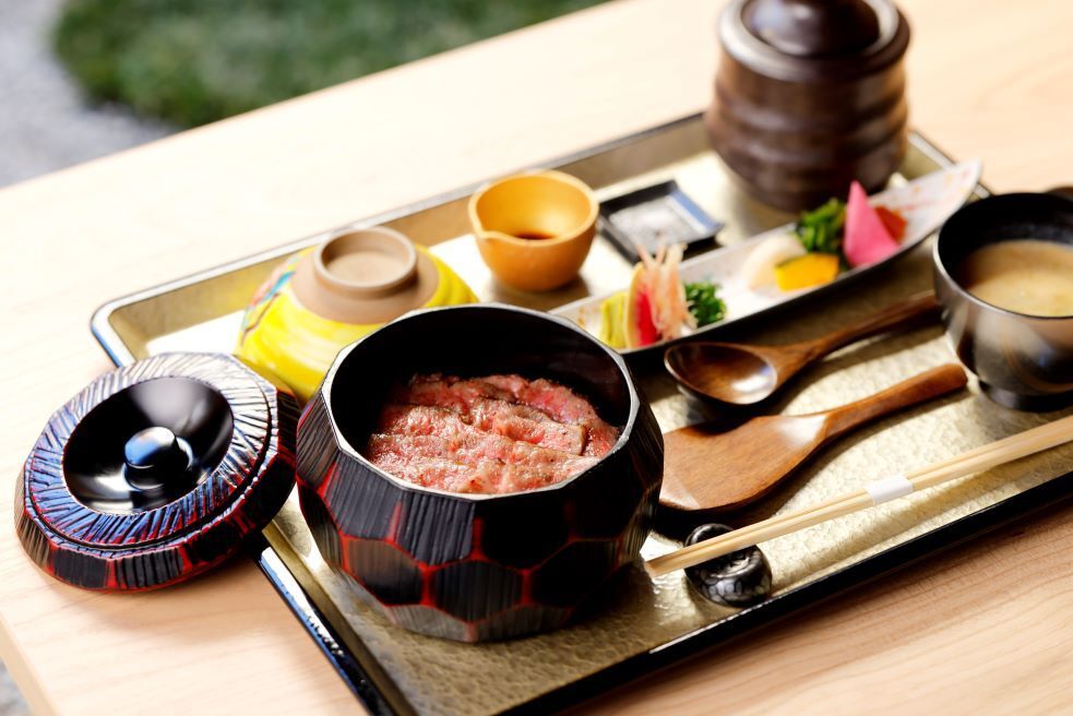 Kanazawa meal of Wagyu beef and rice