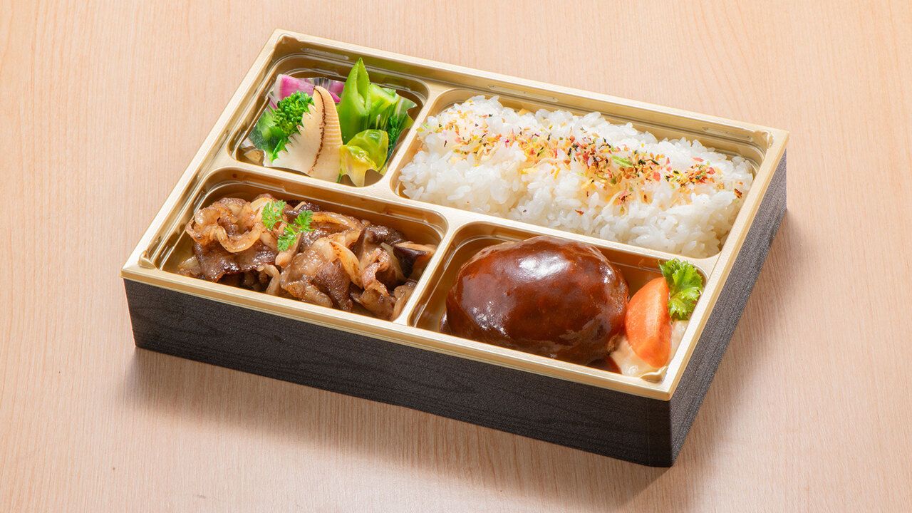 都のハンバーグ&厳選国産牛すき焼き弁当