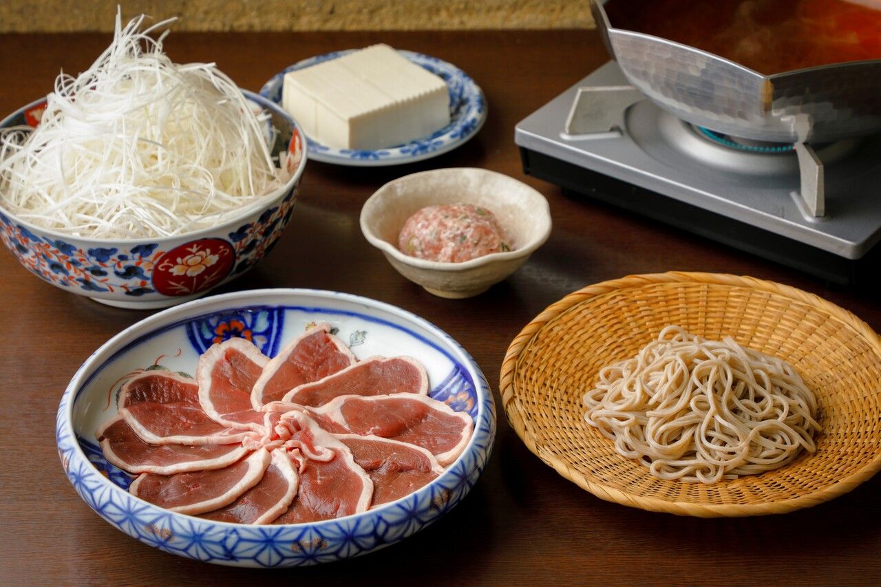 Soba restaurant's domestic duck hotpot course