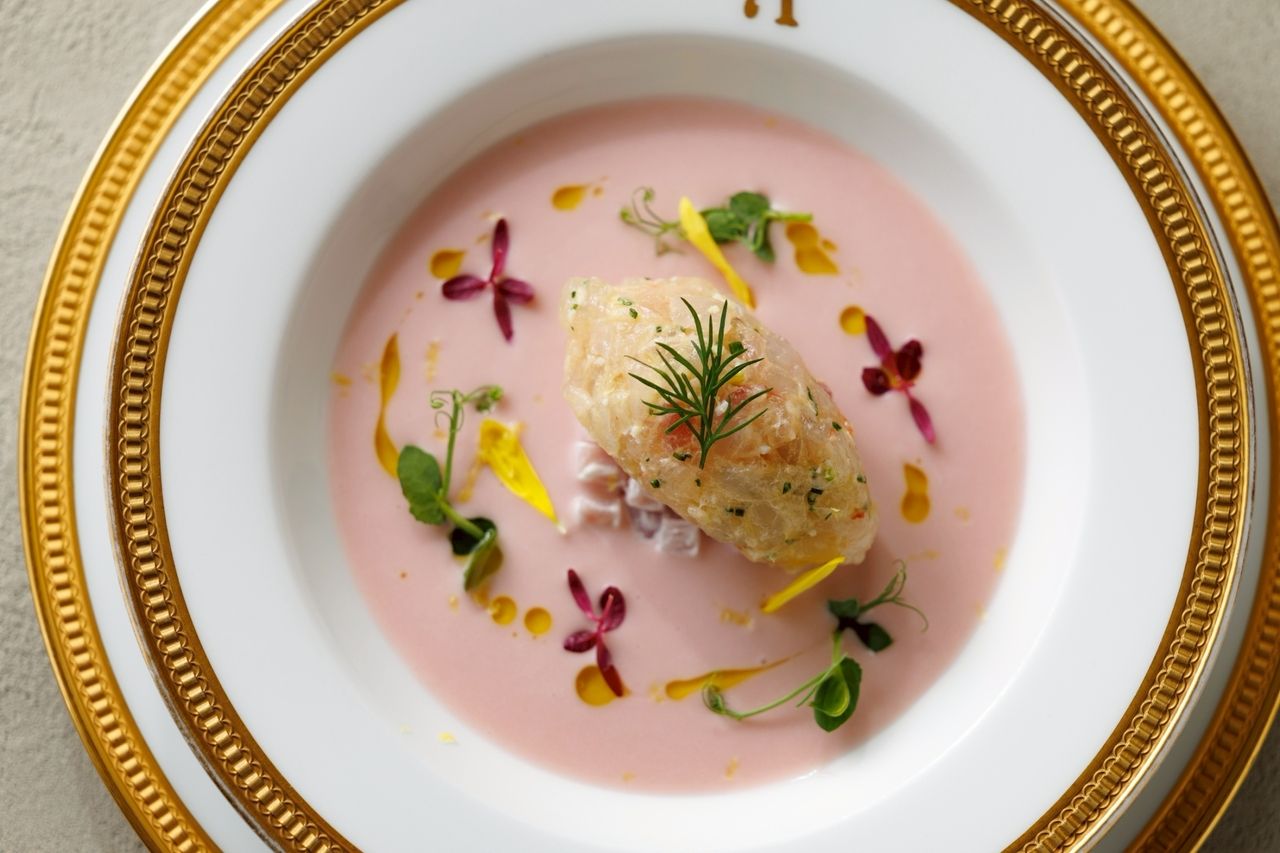 【APICIUS】前菜チョイス＋魚＋肉＋デザートワゴン＋ミニャルディーズ｜全5皿