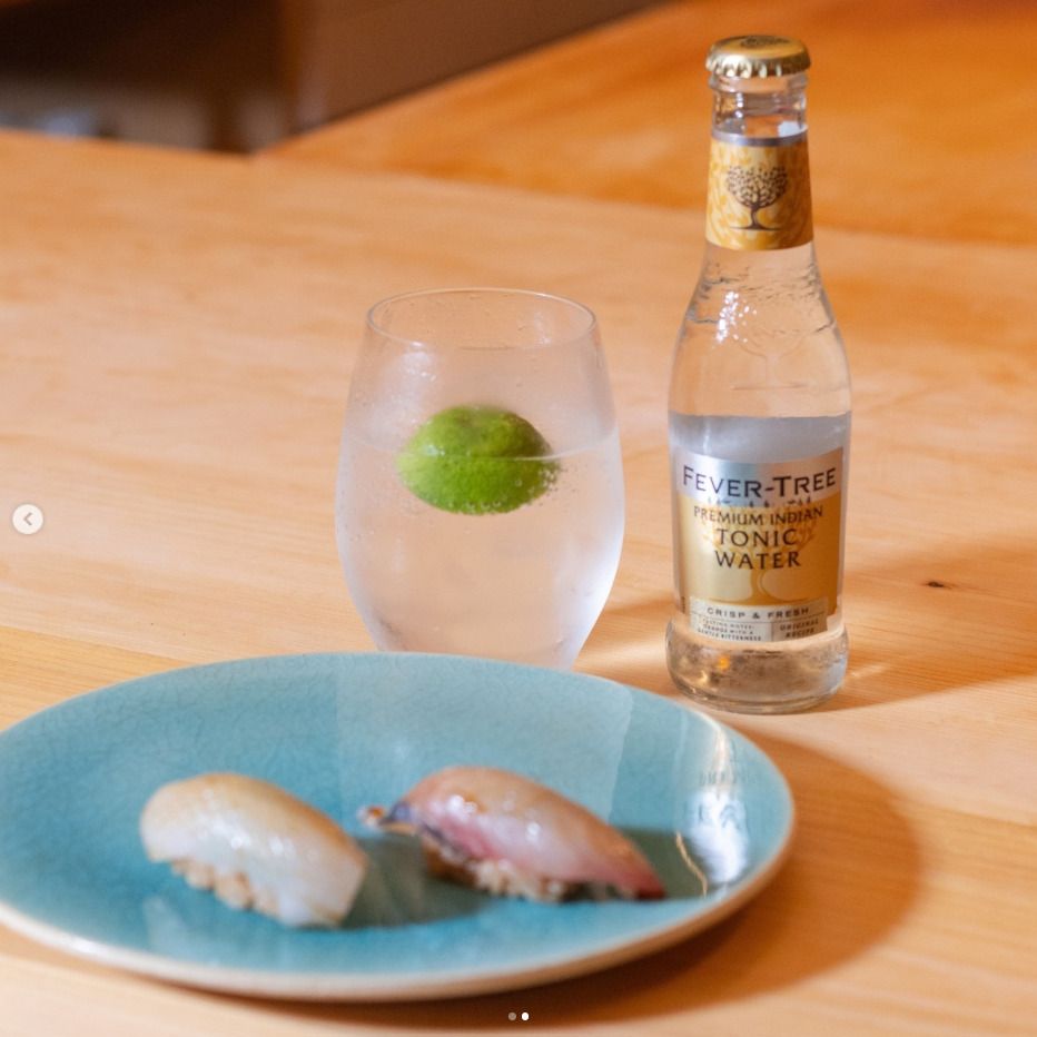 Omakase course + non-alcoholic pairing 17,800 yen (tax included)