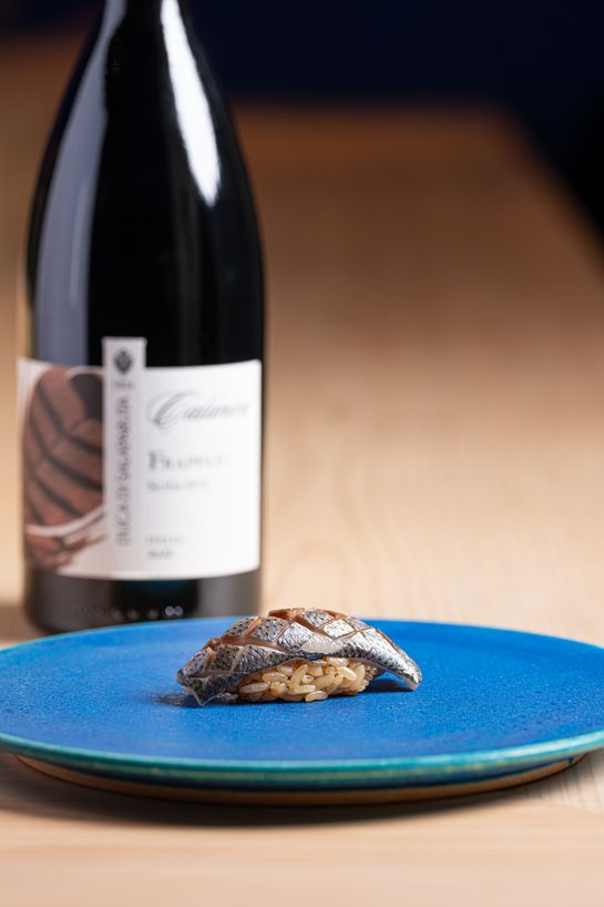 Omakase course + wine pairing