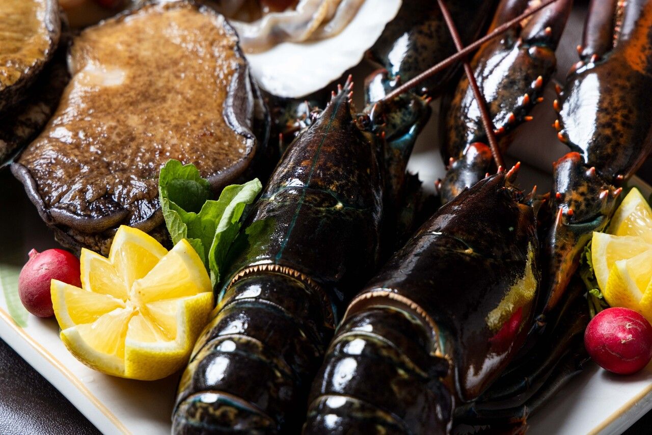 【鉄板ランチ】 仙台牛のステーキとロブスターのランチ