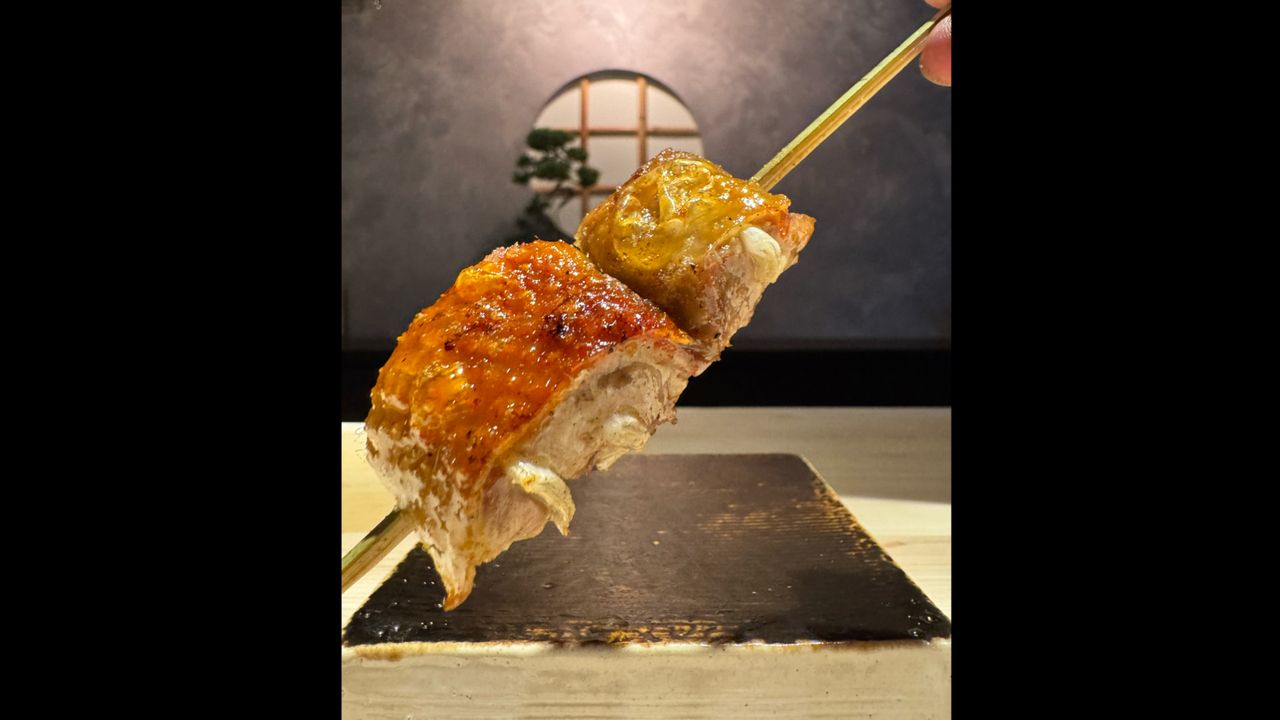 Yakitori and seasonal vegetables course