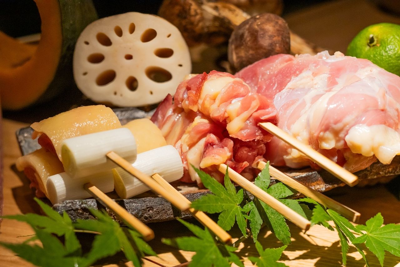 《10月限定 地鶏のおまかせコース 〆は地鶏と松茸の土鍋炊き込みご飯です》