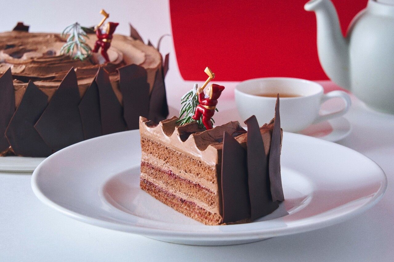 [圣诞集市] 饮料套餐 / 覆盆子巧克力 Buche de Noel