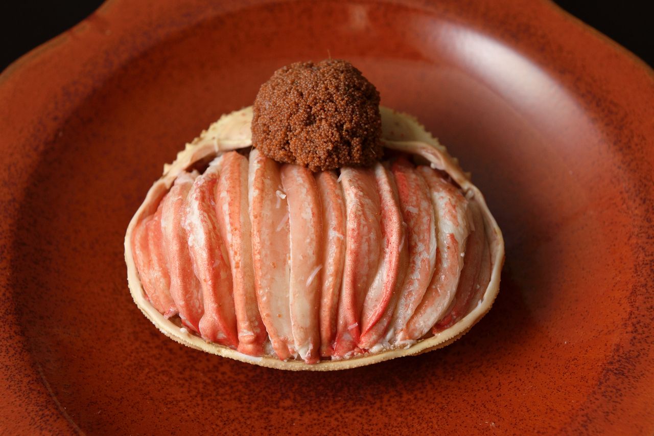 【夜】香箱蟹面盛り入りコース25,000円