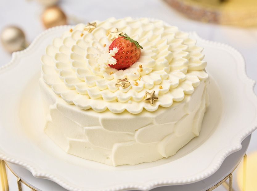 薔薇と苺のショートケーキ 5号 (X'mas Ver.) 