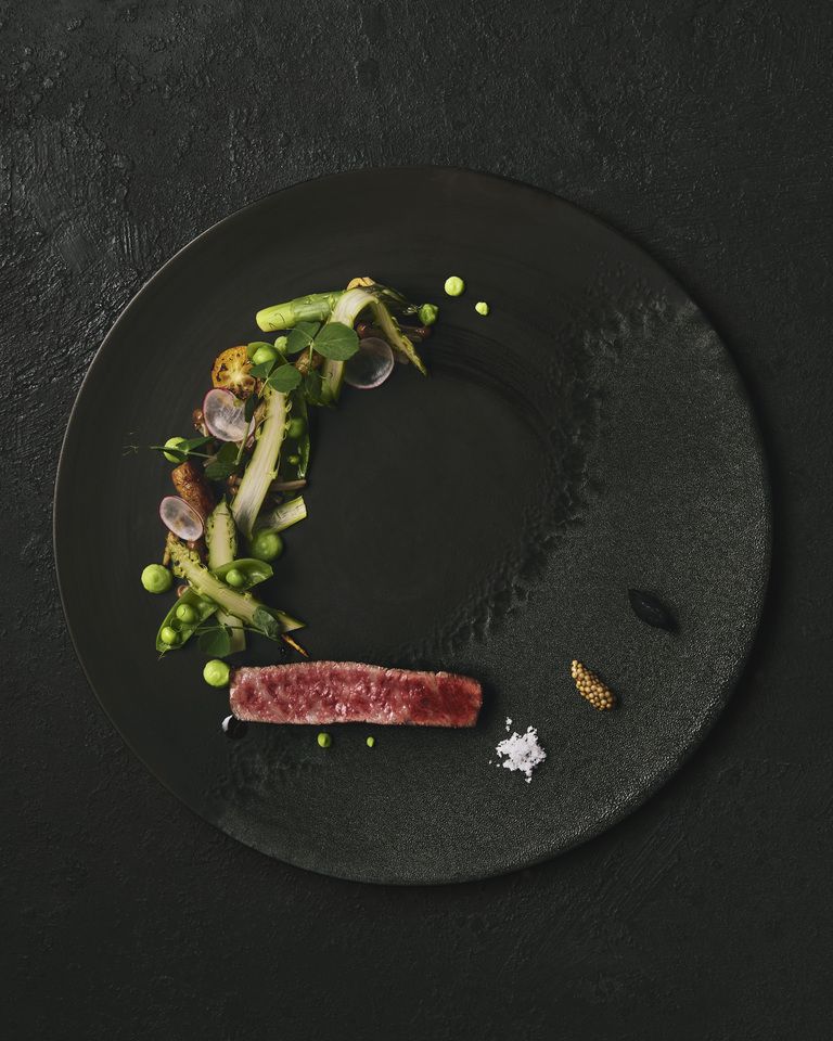 Branded Wagyu beef course