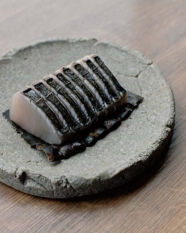 From the Sea Course: 6 dishes including amuse-bouche, bread, cold appetizer, pasta, fish and dessert