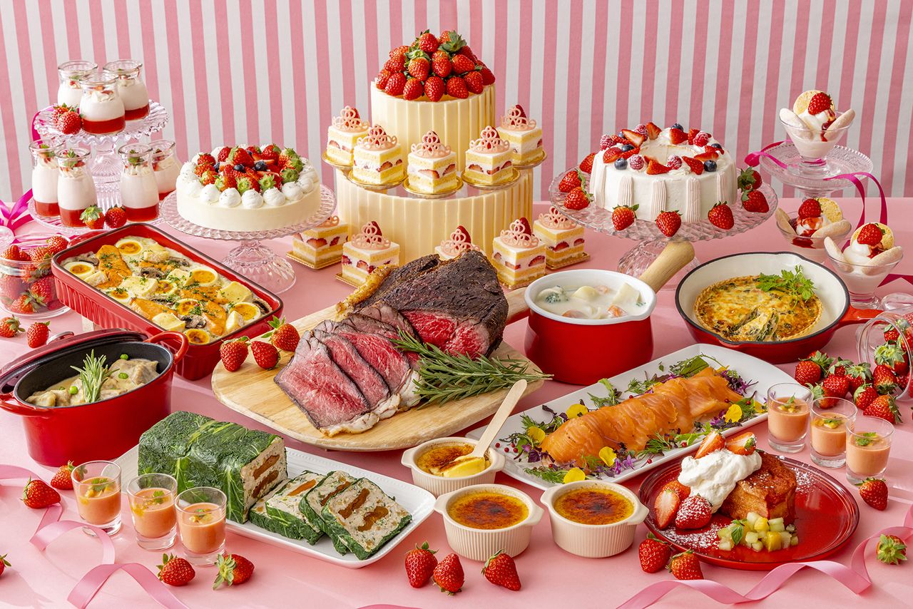 【平日ランチ】1部：11:30～13:00までの90分制★大人10％割引★＜1月5日-2月28日＞ いちごとミルクのプレシャス・マリアージュ