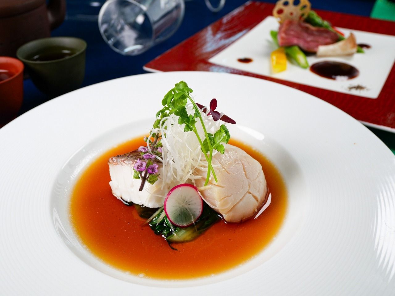 【3/1～】フカヒレ姿　鮑　北京ダック　十勝彩美牛ヒレ　豪華コース「芍薬～しゃくやく～」／3日前迄の予約制