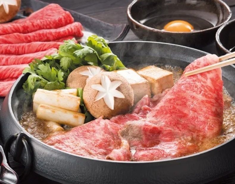 Sukiyaki course 26,000 yen