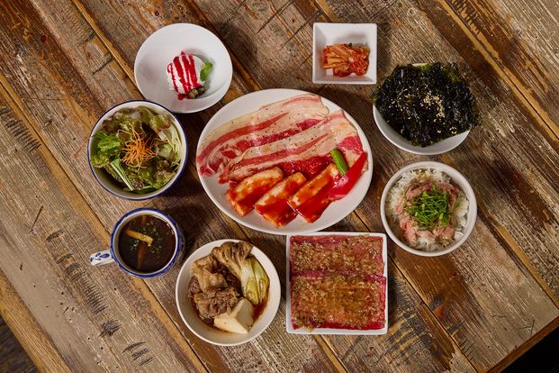 焼肉＆炙りユッケ丼＆すきやきセット