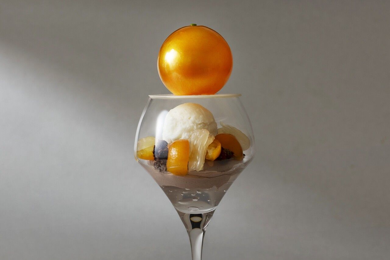 Fuyuka Kumquat and Chocolate Parfait