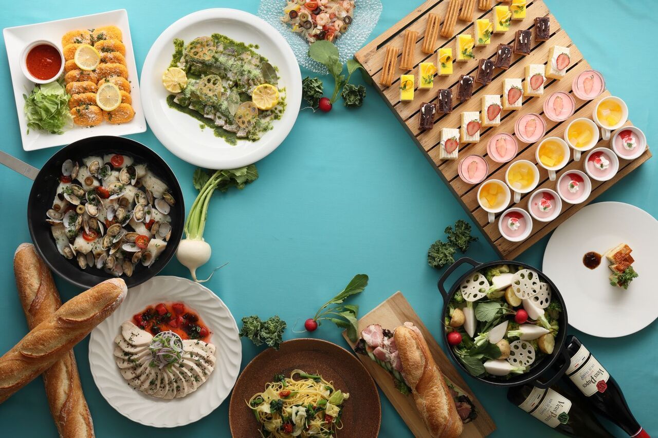 【平日開催/先着5組限定♪豪華牛ステーキ付き】春の味覚食べ放題！ランチビュッフェ（4月/5月）～大人～
