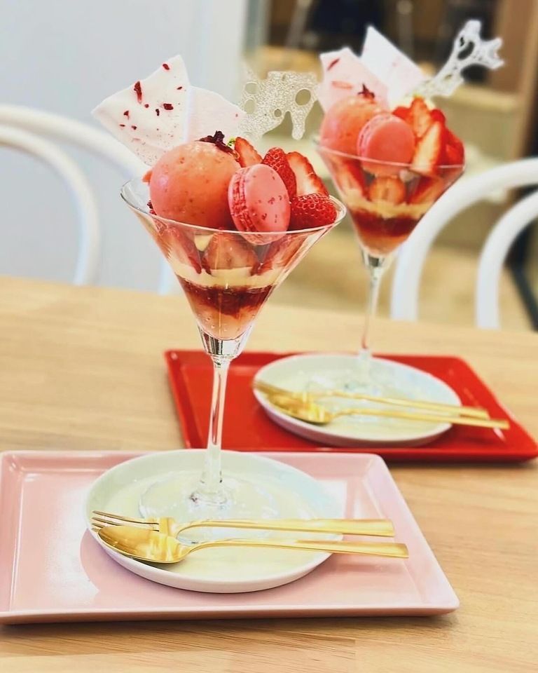 季節のデセール朝パフェ/いちごの会