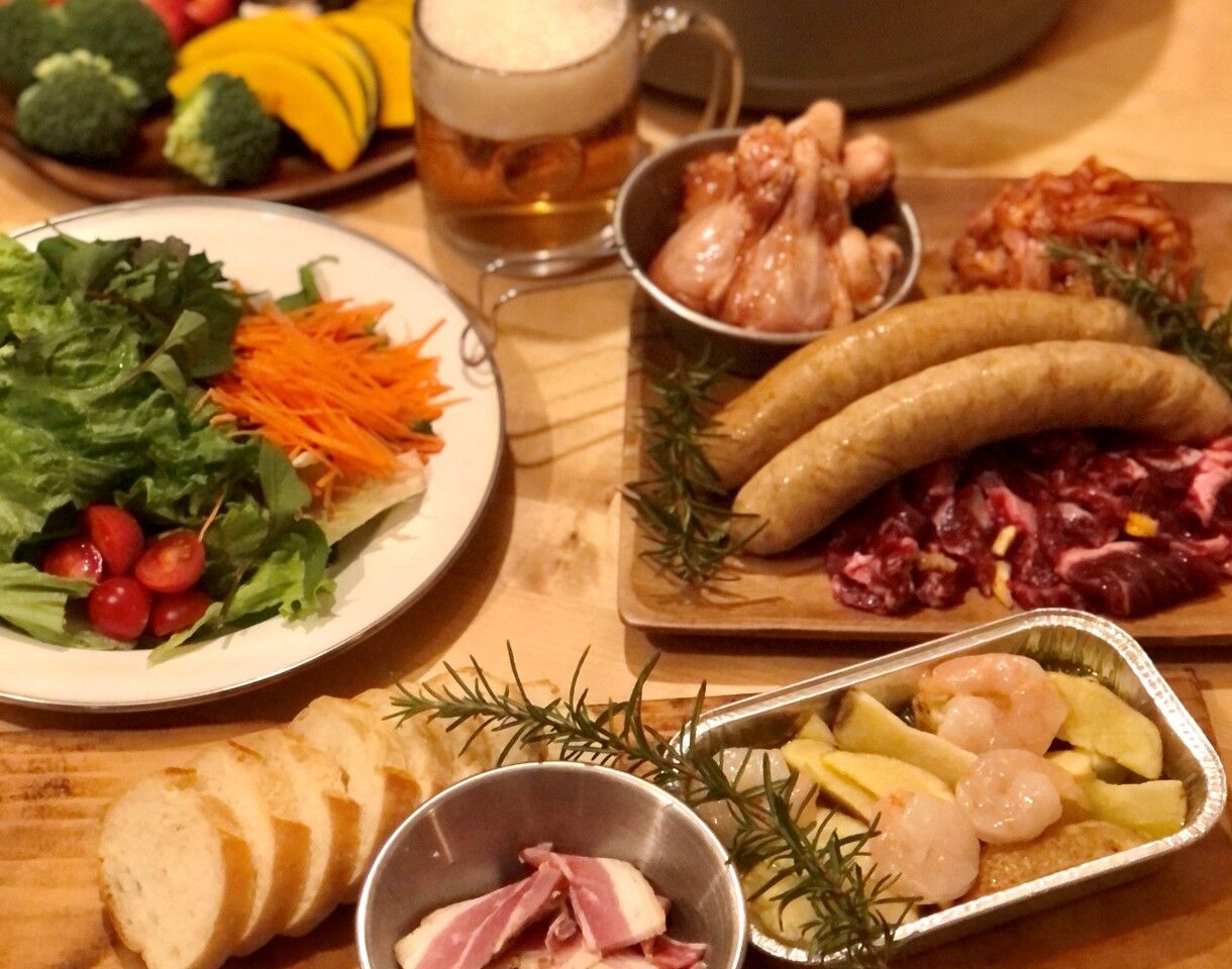 【平日18時～・ビアガーデン】 おとな 6,000円（最大3h飲み放題付き）