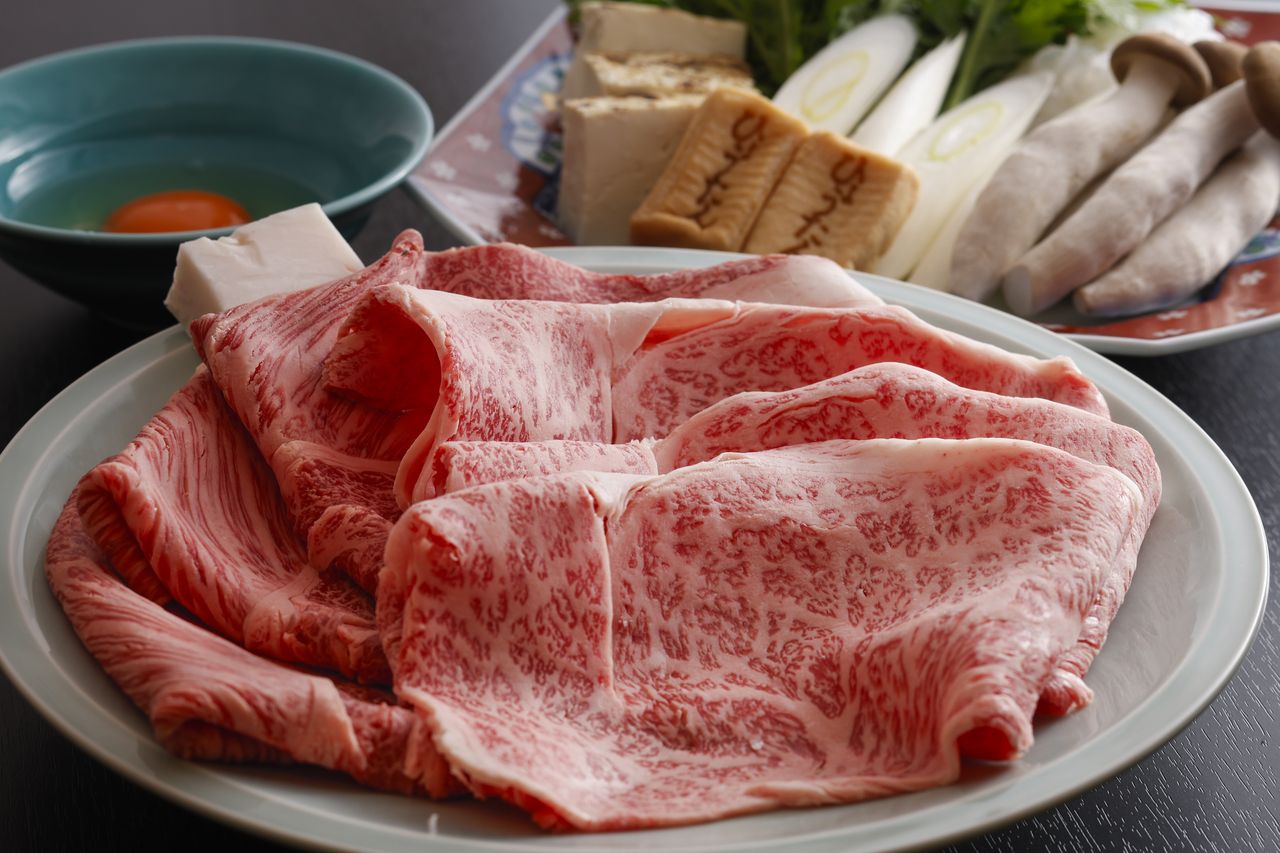 Opening Celebration: Kobe Beef & Omi Beef Sukiyaki (Comparison) Course - Premium