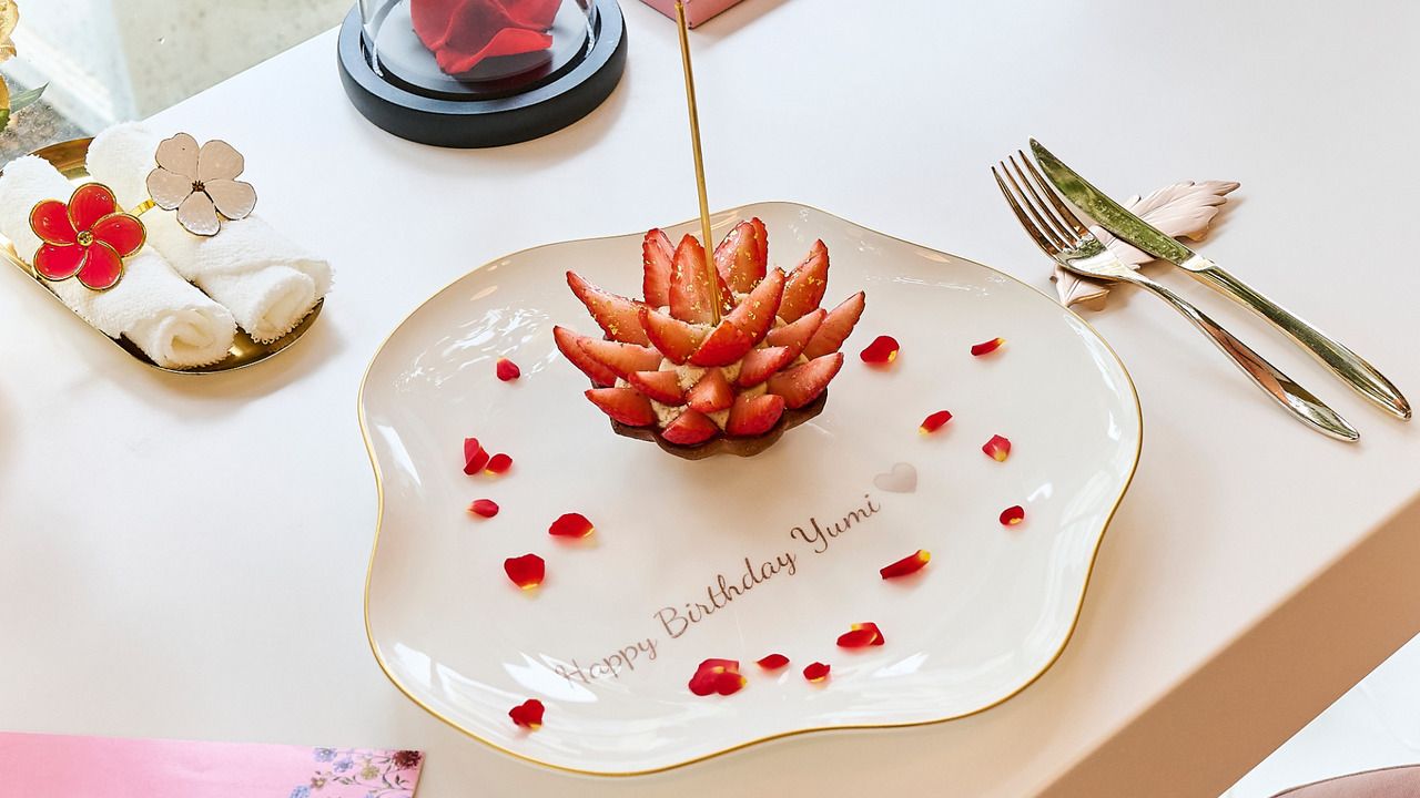 Message on the plate