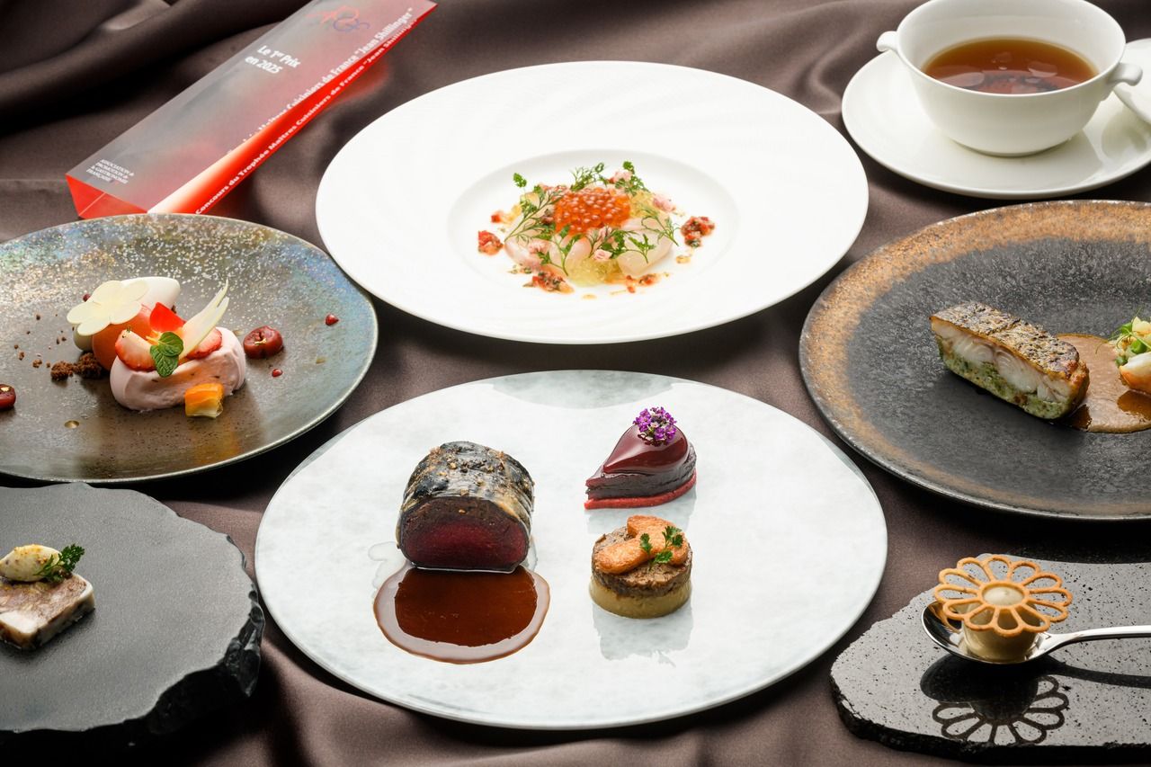 Lunch Course - Commemorative Menu for Winning the 21st Maître Cuisinier de France "Jean Schillinger Cup" -