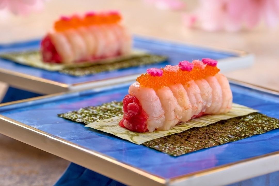 New [Shinjuku Ushimitsu Opening Commemorative Course] This course commemorates the opening of the new Shinjuku Ushimitsu restaurant. It includes "Wagyu Beef and Sweet Shrimp Yukke Dog," "Selected Fillet Brioche Cutlet Sandwich," and "7 Selected Grilled Dishes"!