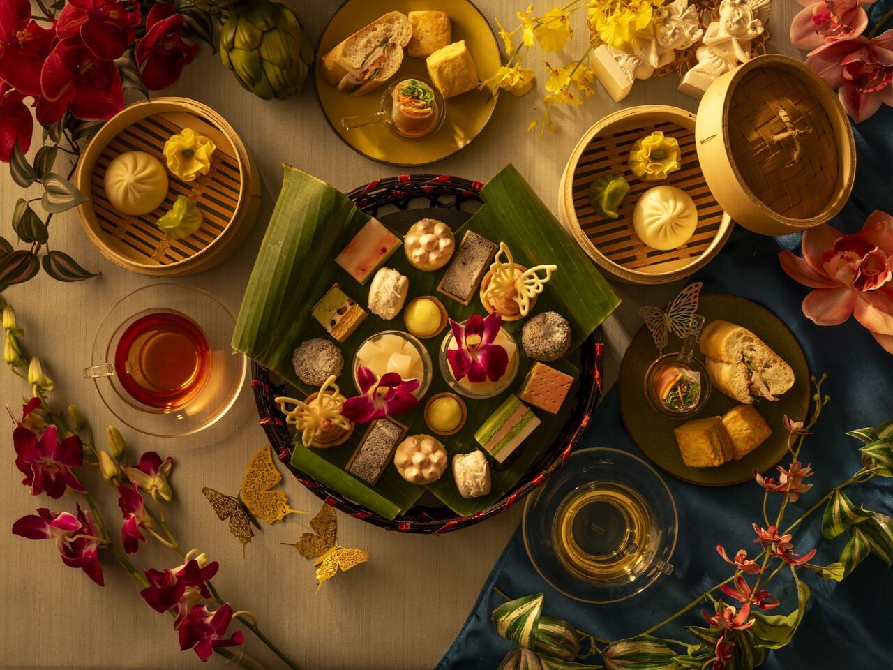 【WEB限定500円OFF！】蝶と花が舞う春のアジアンアフタヌーンティー~The Oriental Garden ~