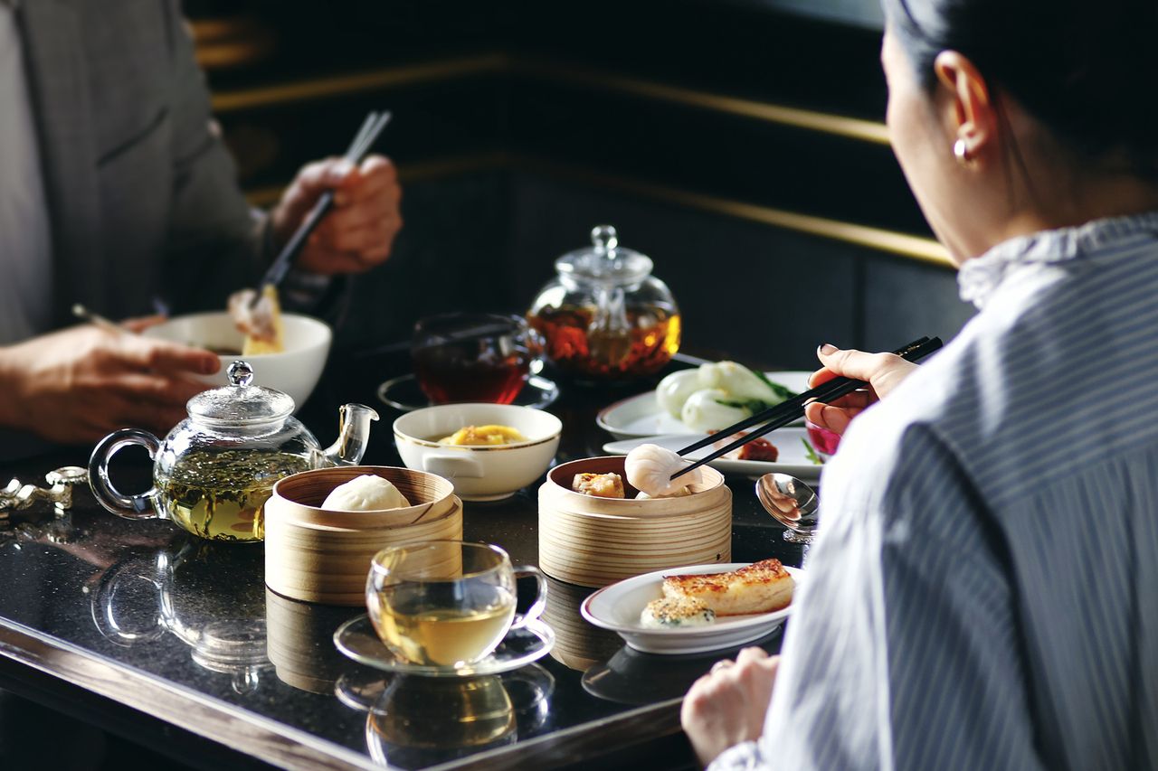 《평일 11:30 내점 한정》 용천문 점심 세트＋향기 높은 수출 중국 차