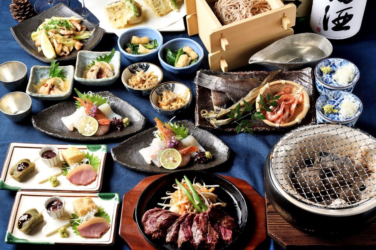 ★会食、接待におすすめ！料理はお一人様ずつ個々盛りで★和コース　　料理9品　 5200円★