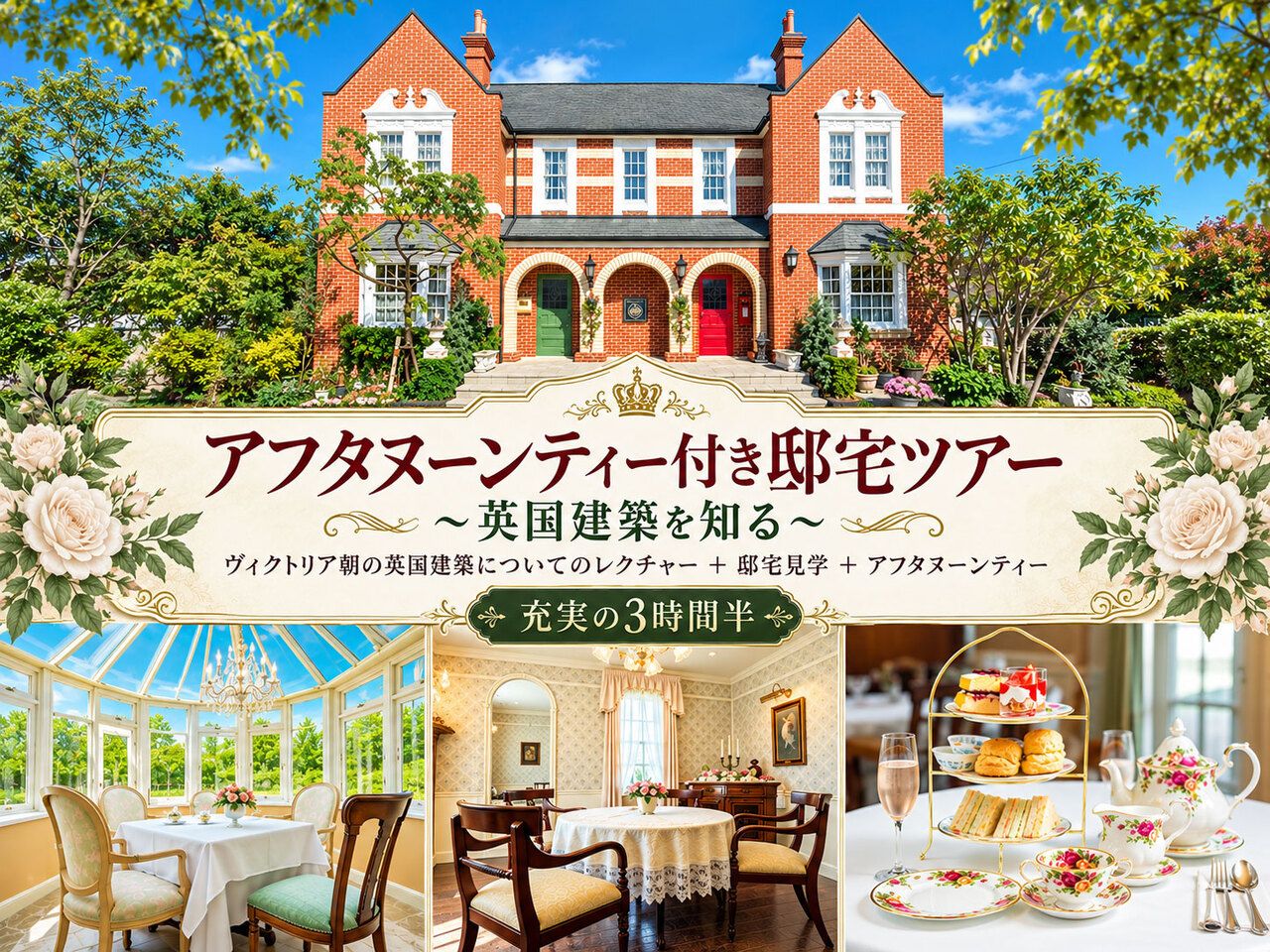 アフタヌーンティー付き邸宅ツアー～英国建築を知る