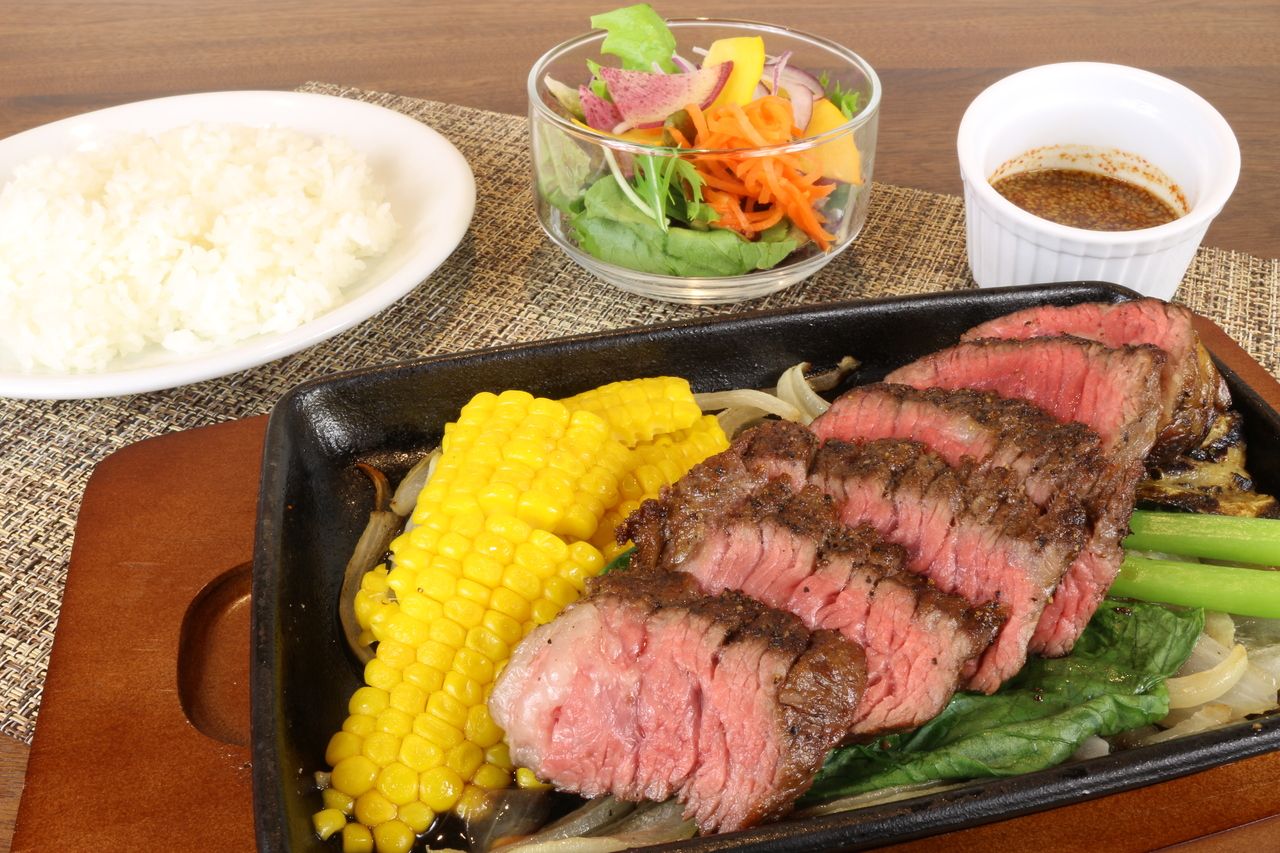 峠下牛ステーキセット　200g