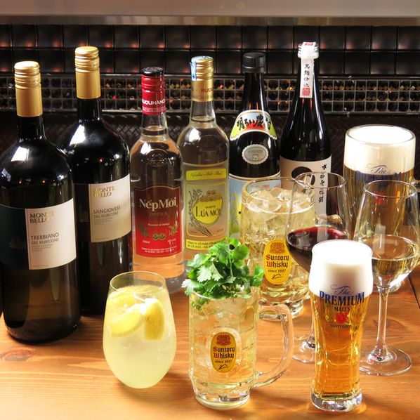 【1ｈ単品飲み放題】￥1000