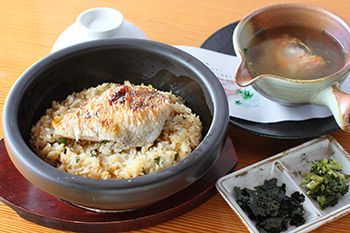 のど黒 石焼ご飯（平日昼要予約）