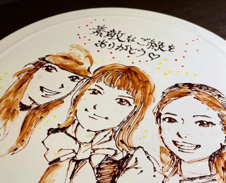 【オプション】ミニデザート付きイラストプレート (¥1500～)