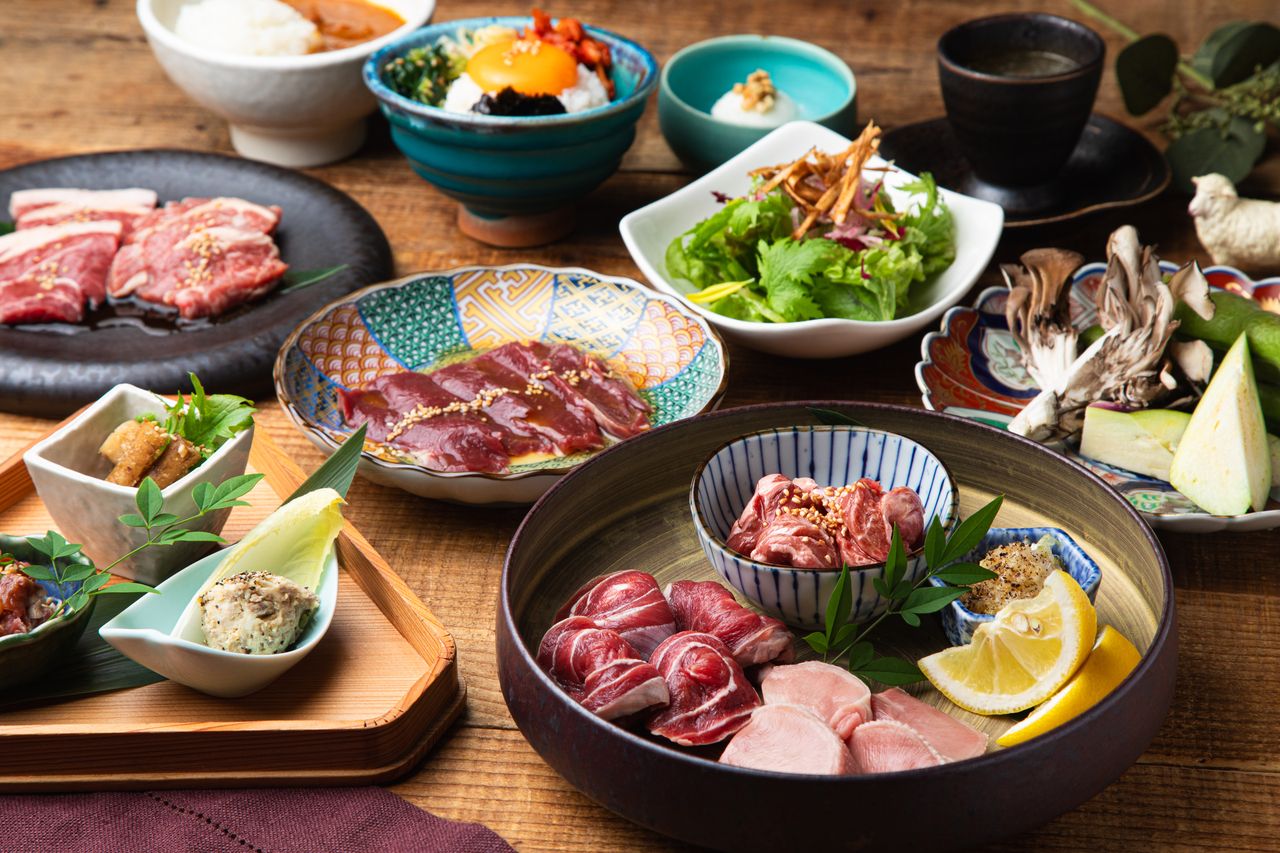 【Aコース】ラム肉の魅力が楽しめる8種部位のWご飯コース