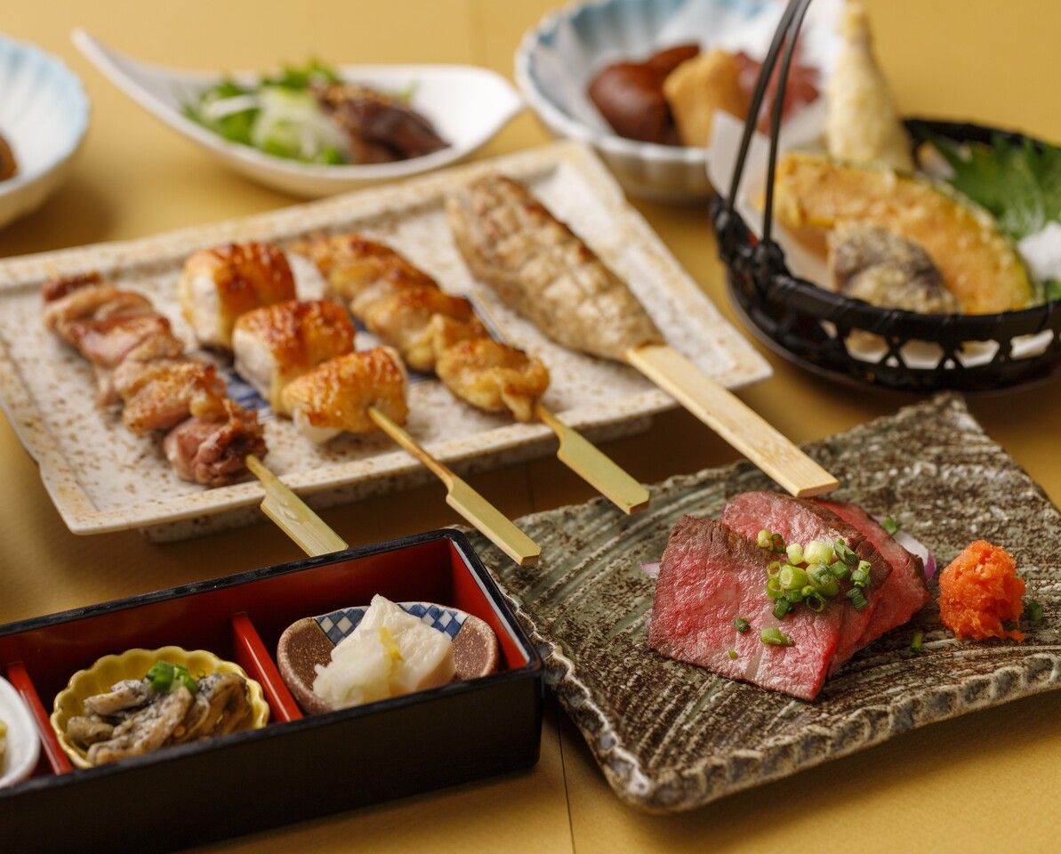 ≪お料理のみ≫ やきとりコース『雅』 ～比内地鶏と厳選素材～