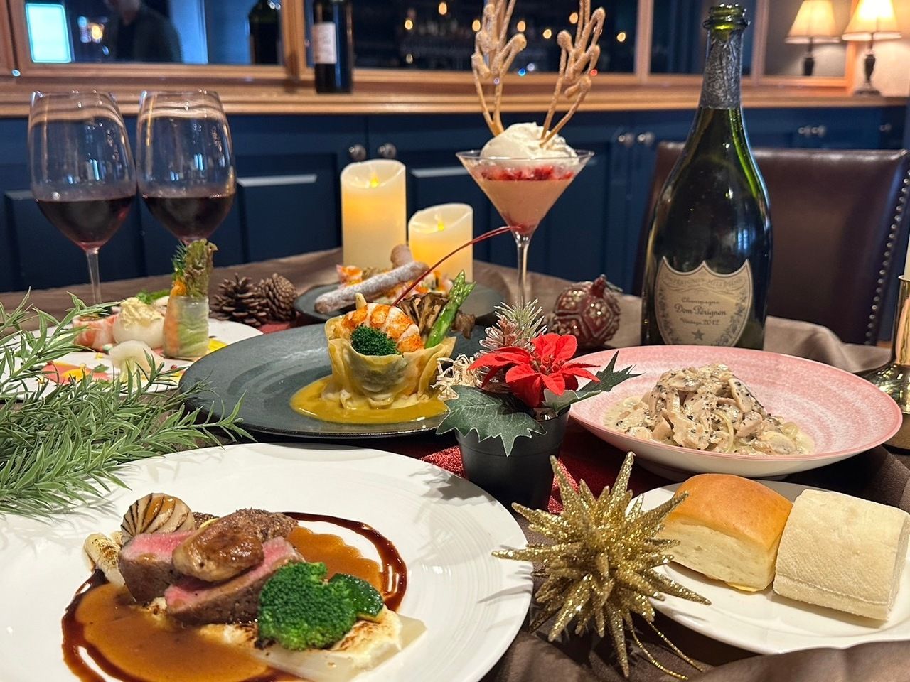 【12月24日・25日限定】 クリスマスディナーコース　※乾杯スパークリング付き