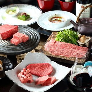 [For entertainment/dates] ☆Customer satisfaction No. 1: The main course is Kuroge Wagyu beef sirloin and fillet, a luxurious special course with everything.
