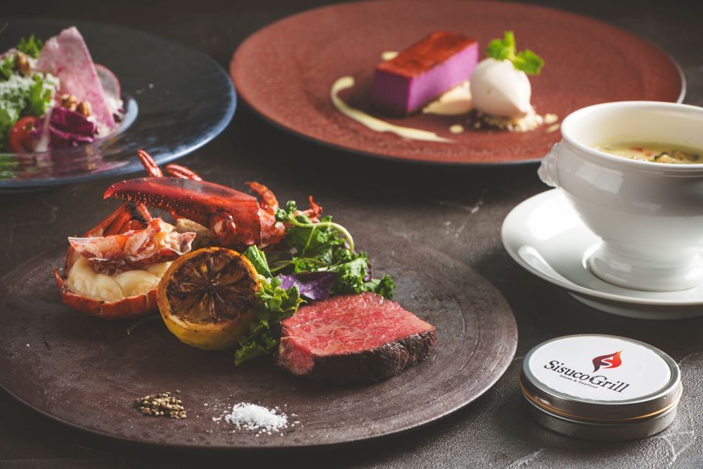 Steak & Grilled Homard Set (for 1  person)